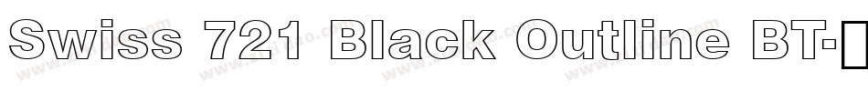 Swiss 721 Black Outline BT字体转换